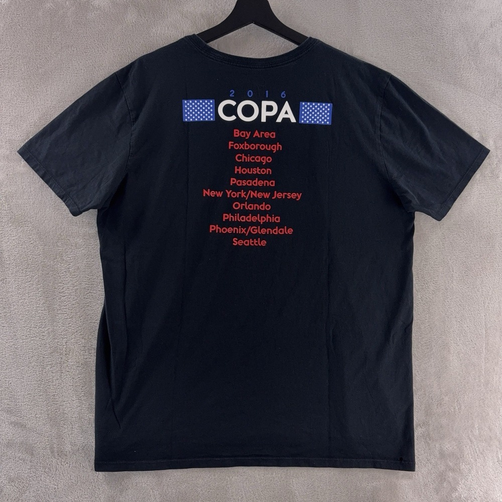 Nike Copa America T Shirt Mens Size‎ XL Black Soccer Tournament Graphic Tee